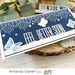 Slim Line Feel Better Soon Word Topper Die - Picket Fence Studios