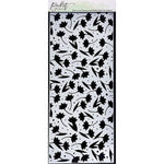 Slim Line Flowers and Polka Dot Fun Stencil - Picket Fence Studios