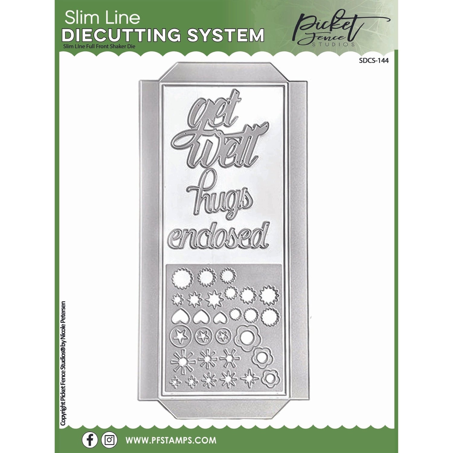 Slim Line Full Front Shaker Die - Picket Fence Studios