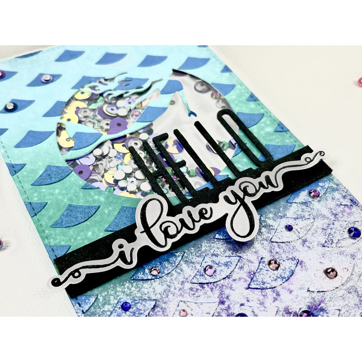 Slim Line Gradient Stencil - Picket Fence Studios