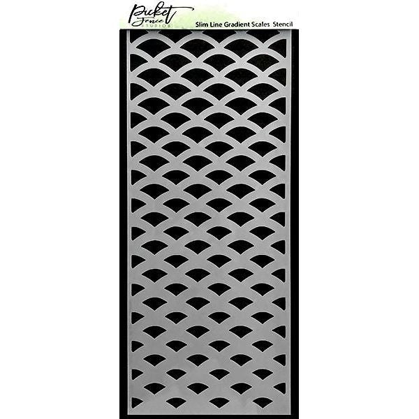 Slim Line Gradient Stencil - Picket Fence Studios