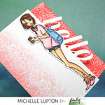 Slim Line Hello Word Topper Die - Picket Fence Studios