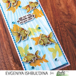 Slim Line Horizontal Rays of Sun Stencil - Picket Fence Studios