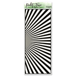 Slim Line Horizontal Rays of Sun Stencil - Picket Fence Studios