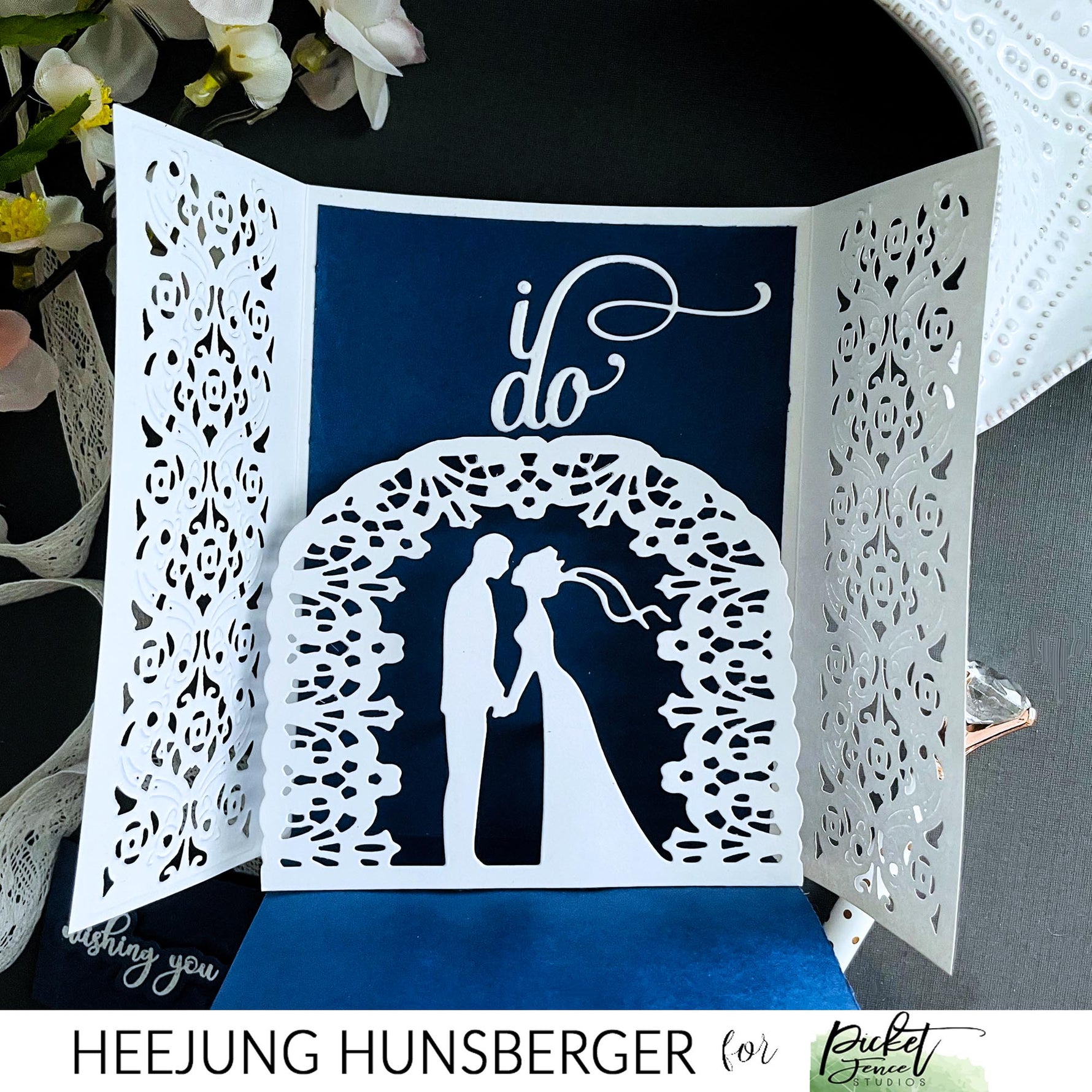 Slim Line I Do Cover Plate Die - Picket Fence Studios