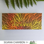 Slim Line Oversized Cherished Word Die - Picket Fence Studios