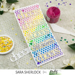Slim Line Petals Stencil - Picket Fence Studios