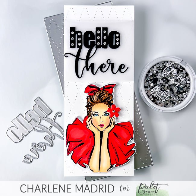 Slim Line Pierced Blanket Cover Plate Die - Picket Fence Studios