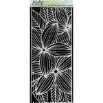 Slim Line Plumeria Flowers Stencil - Picket Fence Studios