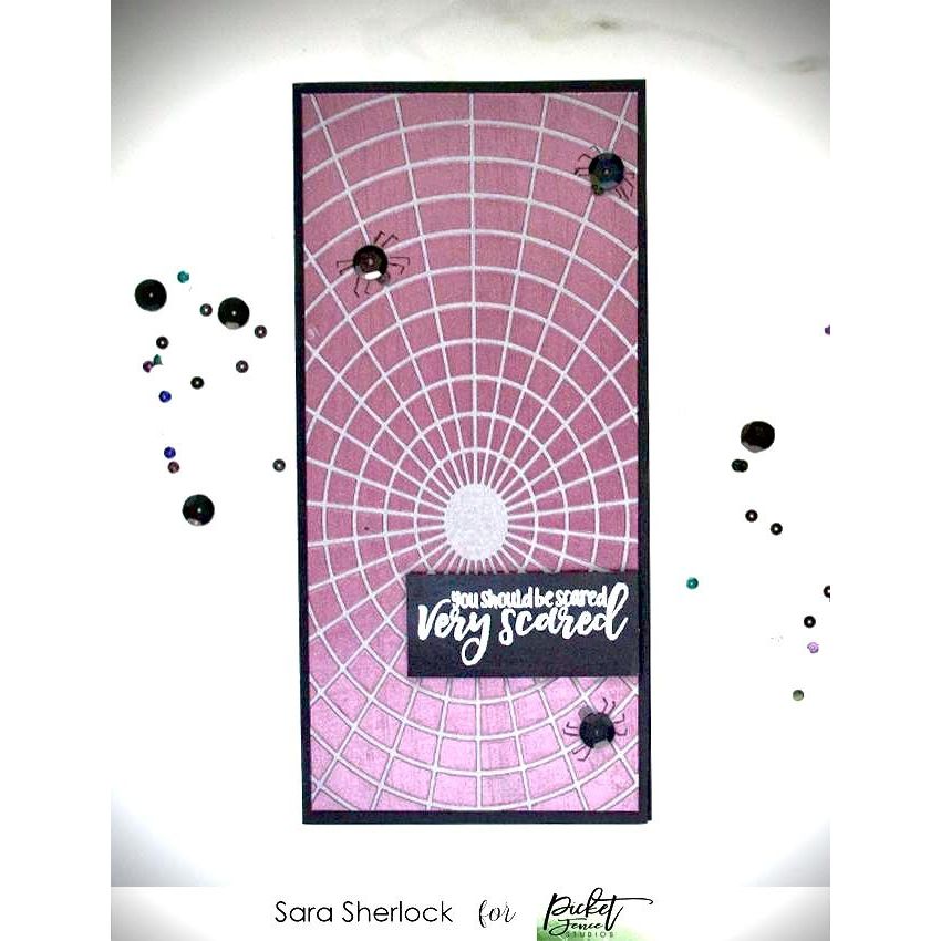 Slim Line Radial Stencil - Picket Fence Studios