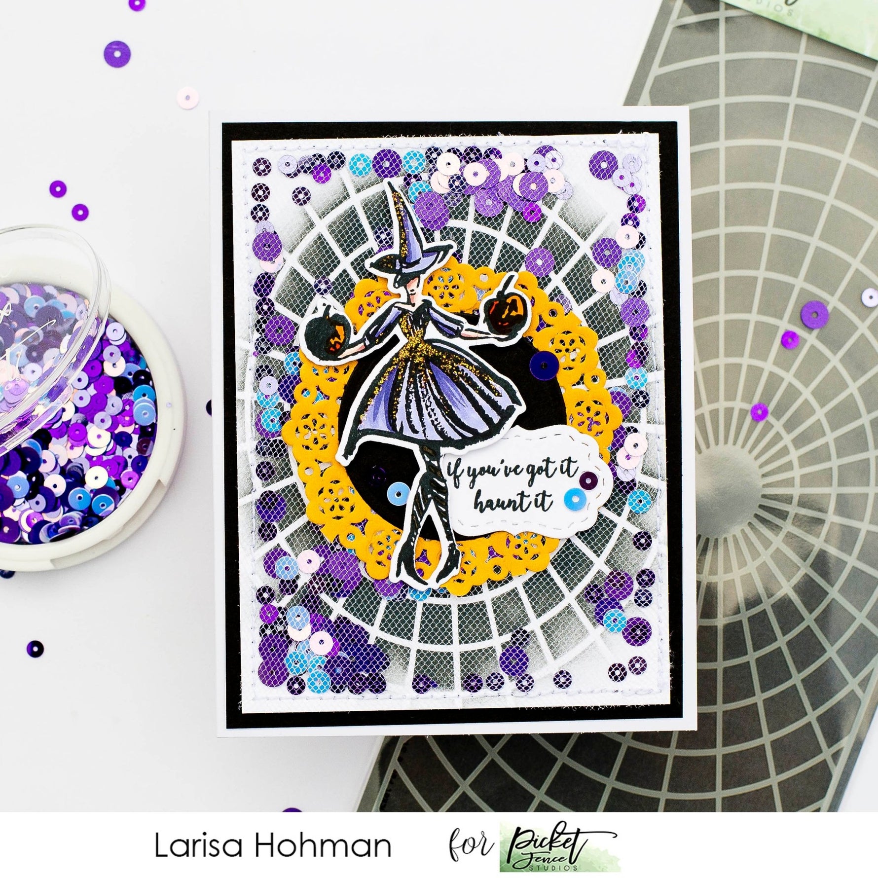 Slim Line Radial Stencil - Picket Fence Studios