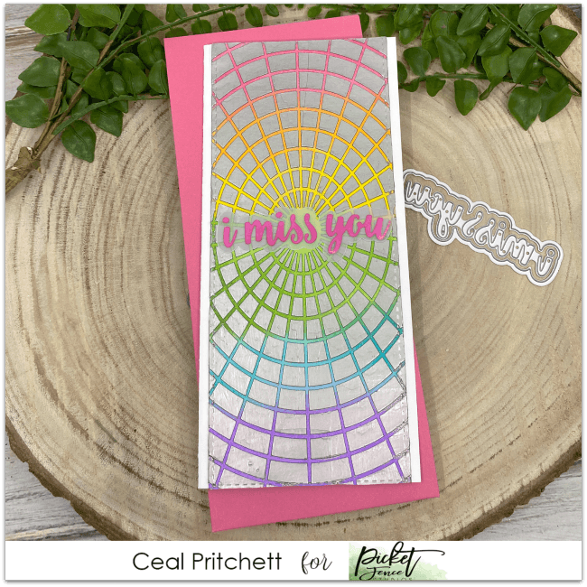 Slim Line Radial Stencil - Picket Fence Studios