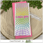 Slim Line Radial Stencil - Picket Fence Studios
