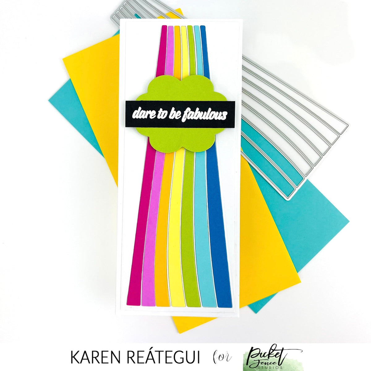 Slim Line Rainbow Die - Picket Fence Studios