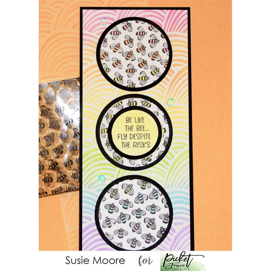 Slim Line Rainbow Stencil - Picket Fence Studios