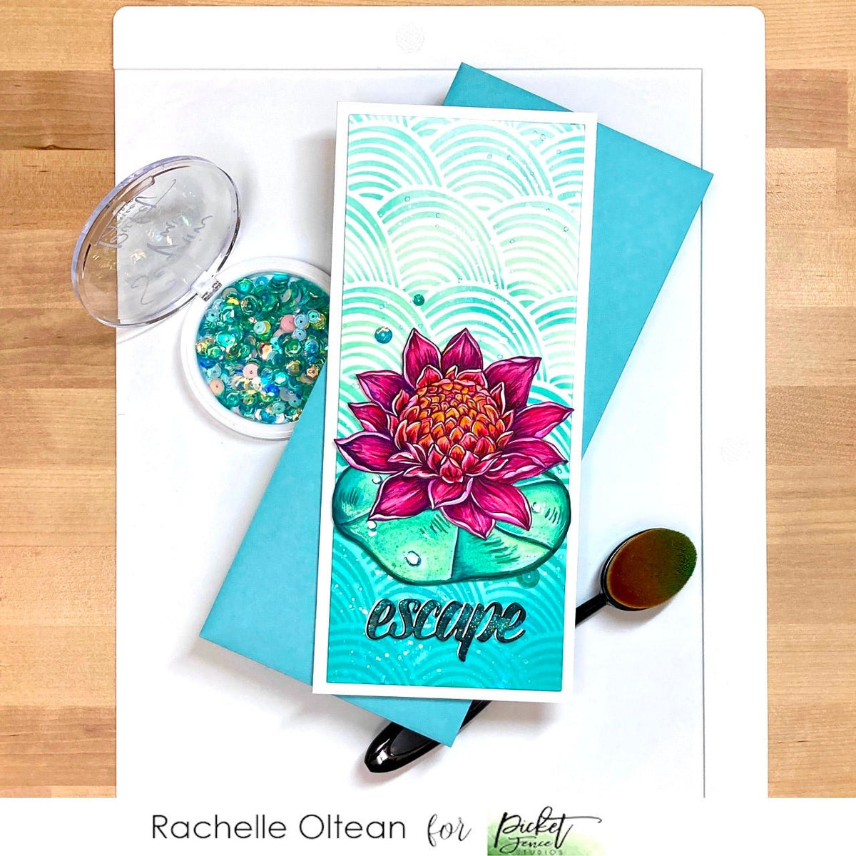 Slim Line Rainbow Stencil - Picket Fence Studios