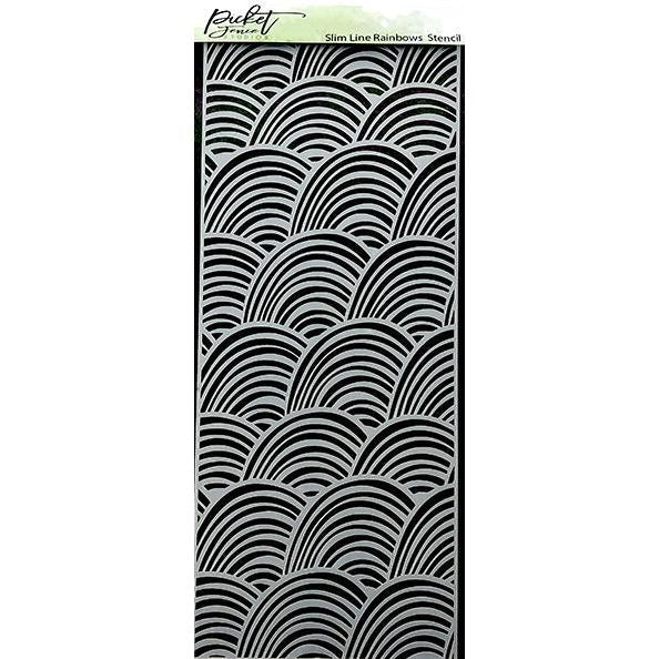 Slim Line Rainbow Stencil - Picket Fence Studios