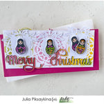 Slim Line Reversed Hand Cut Snowflake Stencil - Picket Fence Studios