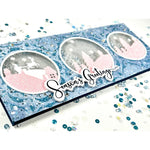 Slim Line Reversed Hand Cut Snowflake Stencil - Picket Fence Studios