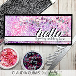 Slim Line Rose Lines Stencil - Picket Fence Studios