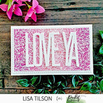 Slim Line Rose Lines Stencil - Picket Fence Studios