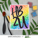 Slim Line Rose Lines Stencil - Picket Fence Studios