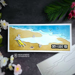 Slim Line Scene Building: Seashore Cover Plate Die - Picket Fence Studios