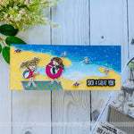 Slim Line Scene Building: Seashore Cover Plate Die - Picket Fence Studios