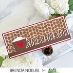 Slim Line Stop by for a Cuppa Word Topper Die - Picket Fence Studios