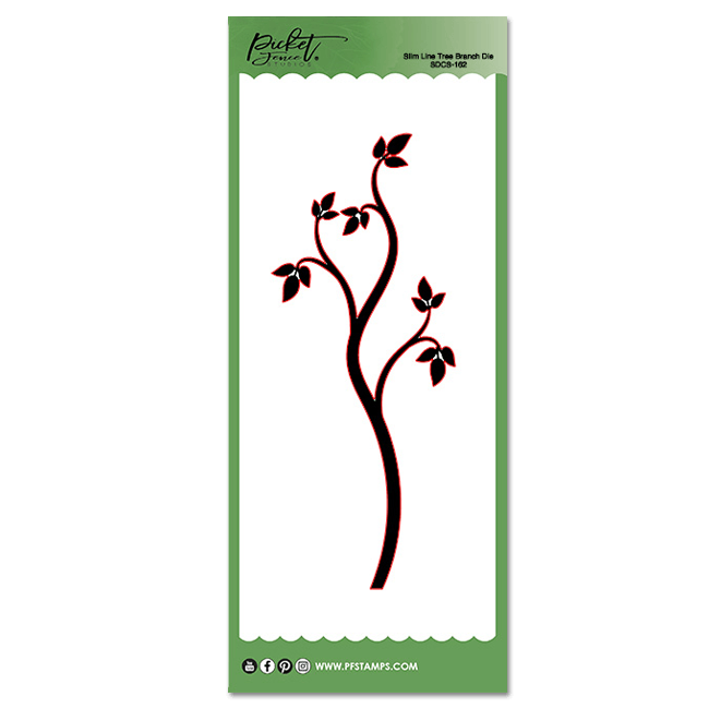 Slim Line Tree Branch Die - Picket Fence Studios