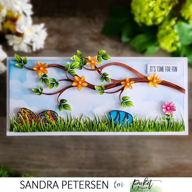 Slim Line Tree Branch Die - Picket Fence Studios