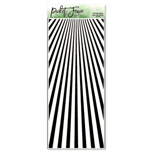 Slim Line Vertical Rays of Sun Stencil - Picket Fence Studios