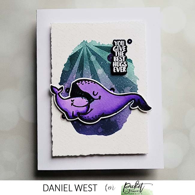 Slim Line Water Coloring Scene Building Stencil - Picket Fence Studios