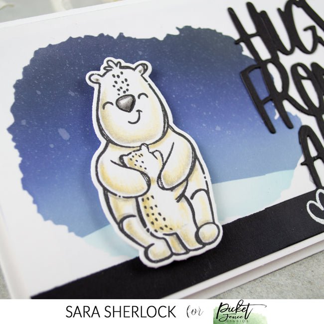Slim Line Water Coloring Scene Building Stencil - Picket Fence Studios