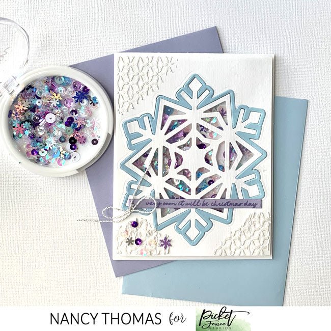 Snowflake Crystal Die - Picket Fence Studios