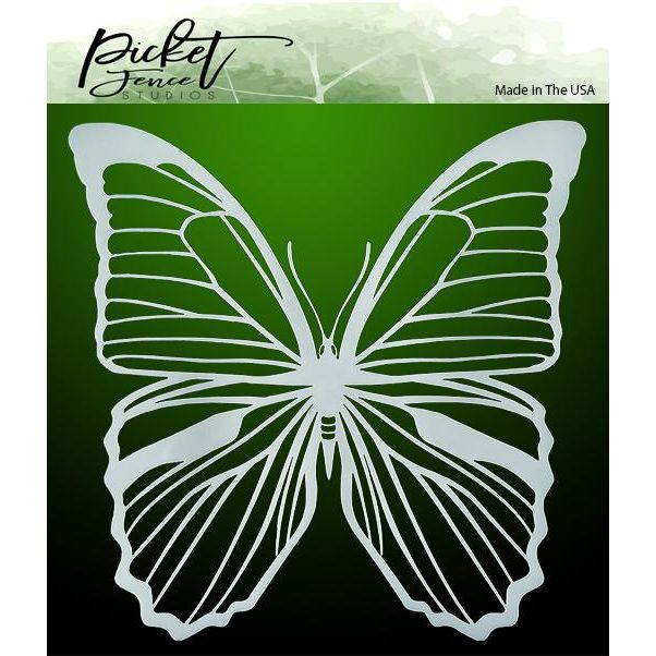 Soar Butterfly 6x6 Stencil - Picket Fence Studios