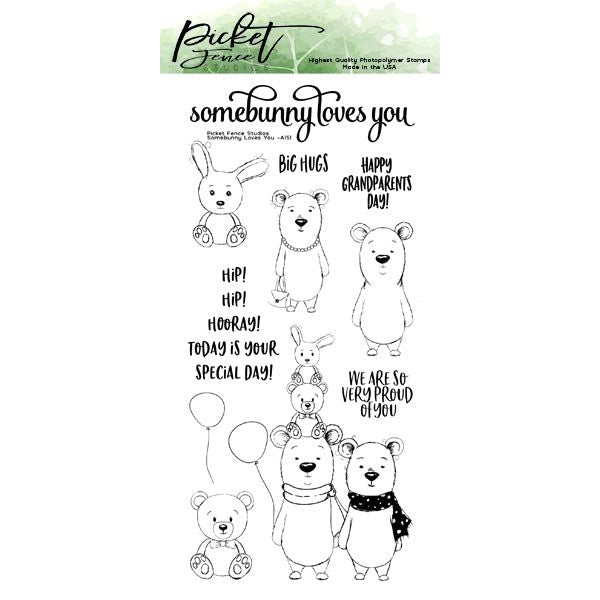 Somebunny Loves You Coordinating Die - Picket Fence Studios