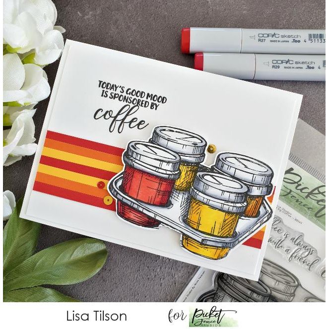 Sponsored by Coffee Coordinating Die - Picket Fence Studios