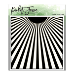 Sun with Rays 6x6 Stencil - Picket Fence Studios