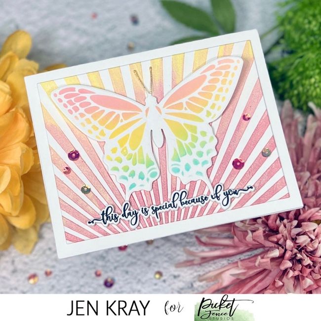 Sun with Rays 6x6 Stencil - Picket Fence Studios