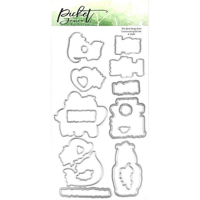 The Best Hugs Ever Coordinating Die - Picket Fence Studios