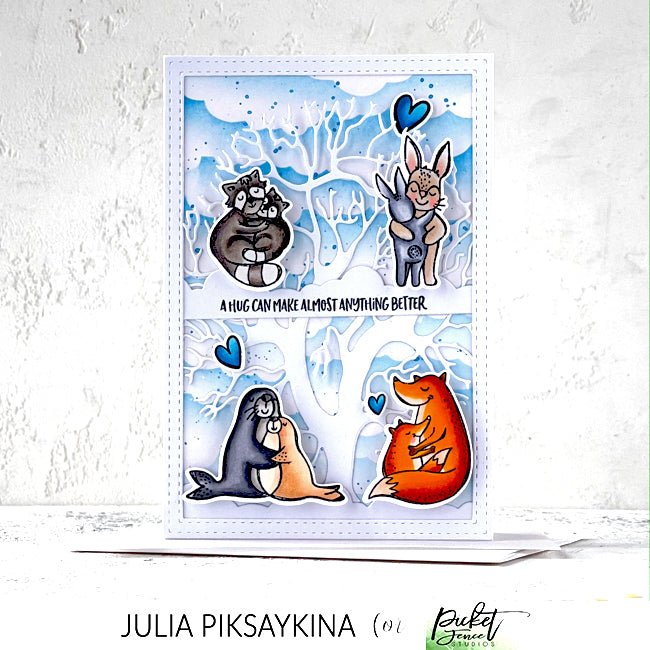 The Best Hugs Ever Coordinating Die - Picket Fence Studios