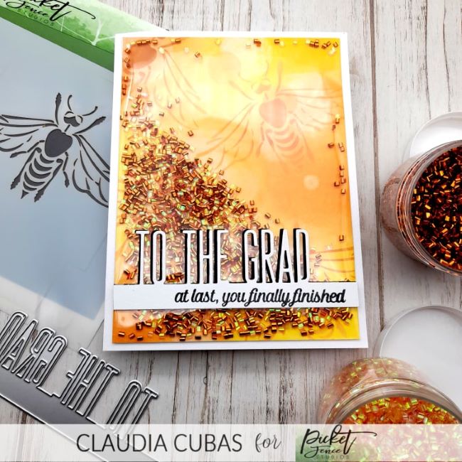 To the Grad Word Topper Die - Picket Fence Studios