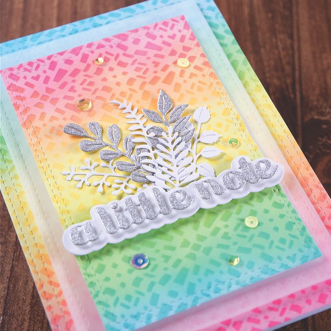 Trapezoid Spiral 6x8 Stencil - Picket Fence Studios