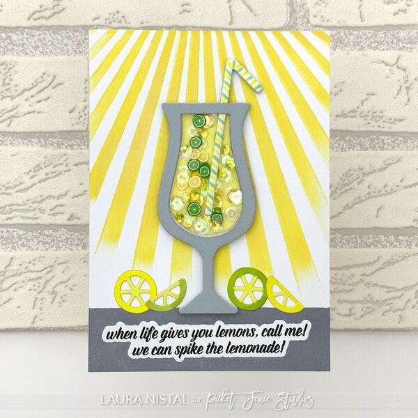Tropical Cocktail Shaker Die - Picket Fence Studios