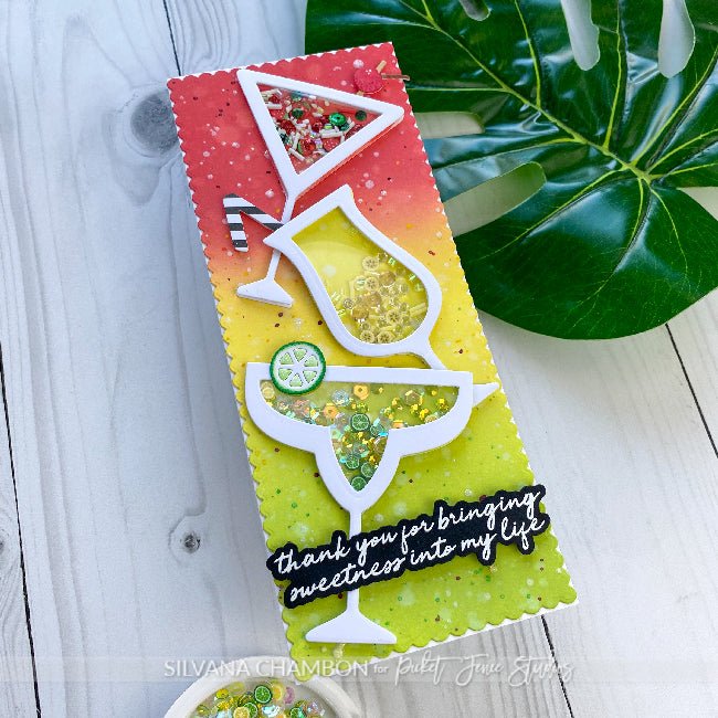 Tropical Cocktail Shaker Die - Picket Fence Studios