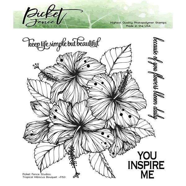 Tropical Hibiscus Bouquet - Picket Fence Studios