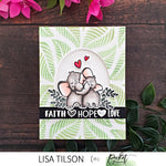 Tropical Leaves A2 Stencil - Picket Fence Studios