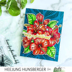 Tropical Leaves A2 Stencil - Picket Fence Studios