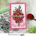 Watercolor Roses Coordinating Die - Picket Fence Studios